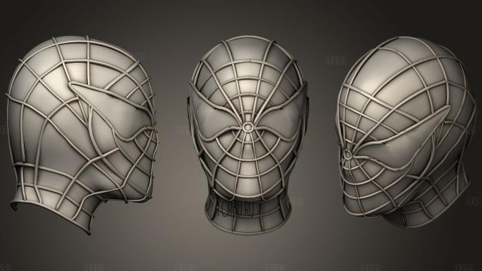 spiderman mask 3d stl модель для ЧПУ